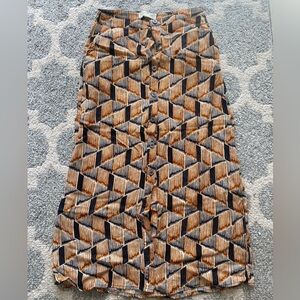 Treasure & Bond Pattern Midi Skirt